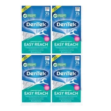 Complete Clean Easy Reach Floss Picks Advanced Fluoride Coating Mouthwash Bla...