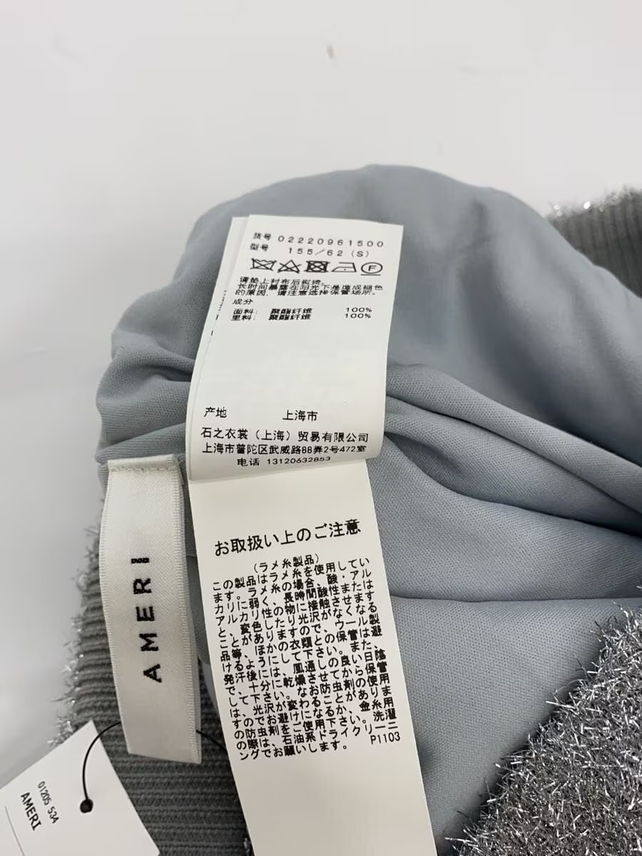 AMERI Long Skirt, Size S, Polyester, Solid Color,… - image 6