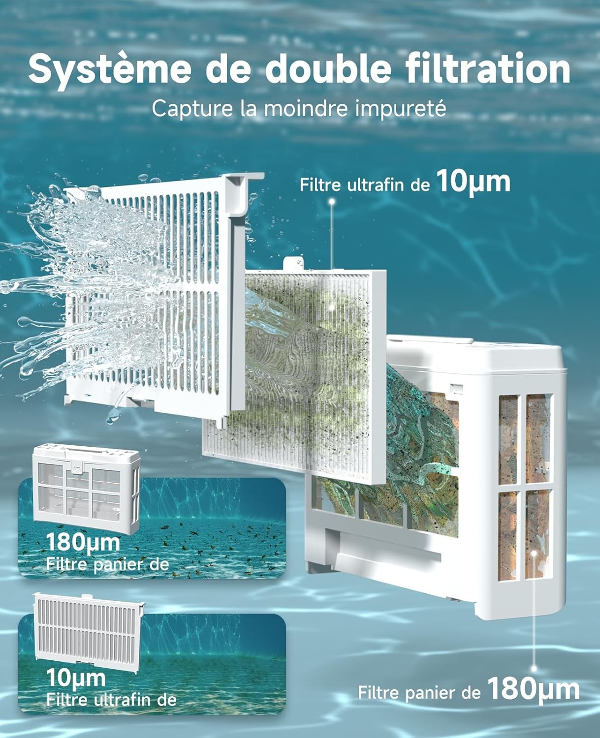 Robot piscine double filtration: les avantages et les inconvénients à connaître 2 robot piscine double filtration – caractéristiques techniques