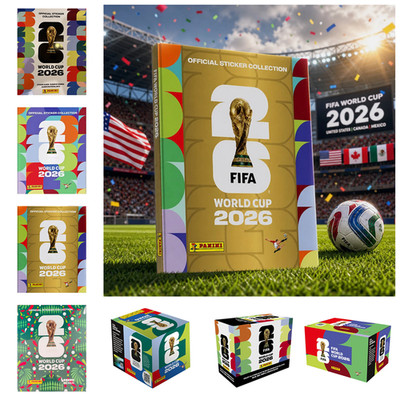 2026 Panini FIFA World Cup Sticker Hard Cover Album And Box of 25/50/104Packets