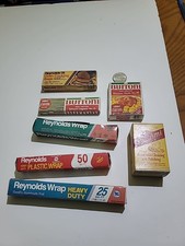 7 Vintage Card Board Doll Kitchen Play Set Grocery Store Items ie.. Bon Ami...