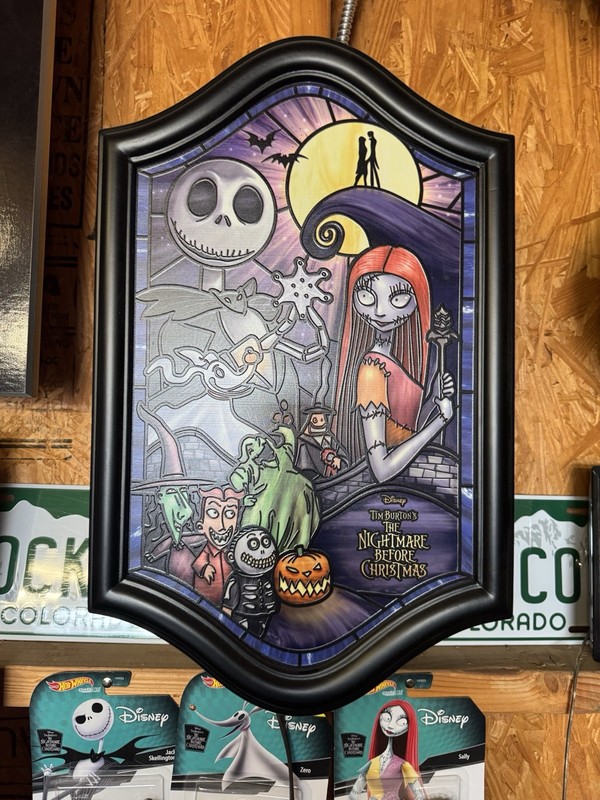 The Bradford Exchange Disney NBC Jack & Sally Illuminated Glass