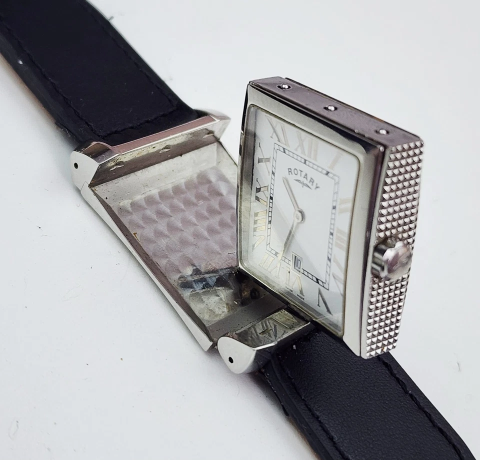 Men SWISS TRAVELER REVERSIBLE Watch ROTARY "Revelation" GB02901/05/20. Dual Time - image 3 of 4