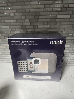 Nanit Travel Light Bundle Pro Camera with Portable Flex Stand, Sound + Light