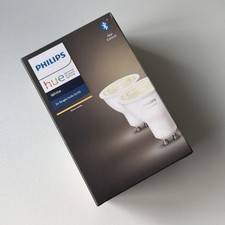 Philips Hue GU10 Smart Spotlight 2-Pack Warm White 400 Lumen Bluetooth Alexa NEW