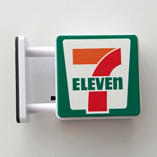 7-Eleven K&uuml;hlschrankmagnet  beleuchtetes Logo Wandschild mit Ton  Neu