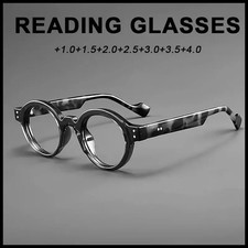 Translucent Tortoiseshell Glasses Retro Style Round Reading Glasses