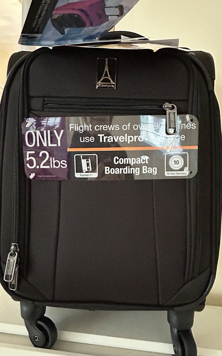 Travelpro Under Seat Expands2” Spinner, Black Compact Boarding Bag Only  - Main Image