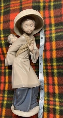 LLADRO MODEL 5123 FIGUR - MUTTER & TOCHTER - BABY ''EDLES KONVOLUT'' 10 ZOLL - SEHR GUTER ZUSTAND 