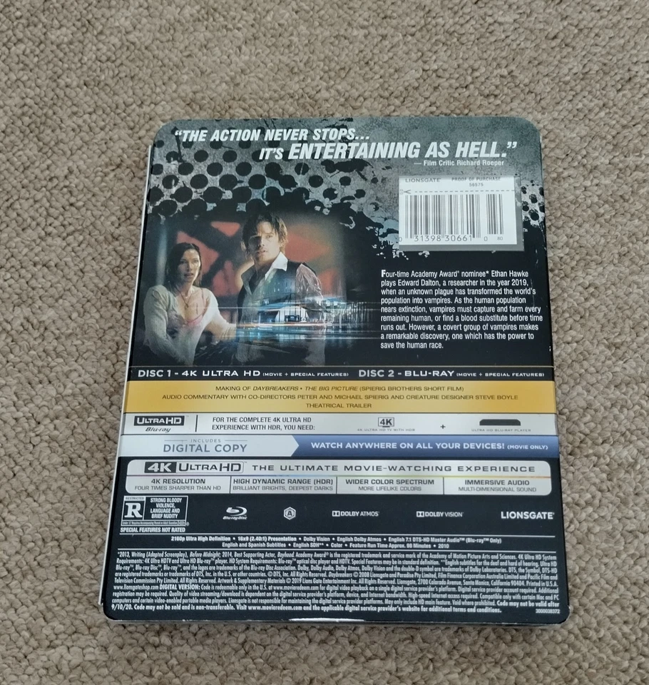 Daybreakers (4K UHD Blu-ray/Blu-ray, 2009) with slipcover. - Image 2 of 3