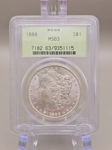 1888 Morgan Silver Dollar $1 - PCGS MS63