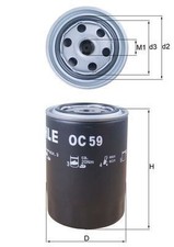 MAHLE OC59 OIL FILTER