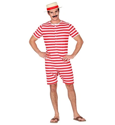 Widmann Retro Bathing Suit (Jumpsuit) (M) Red - Imagen 1 de 4