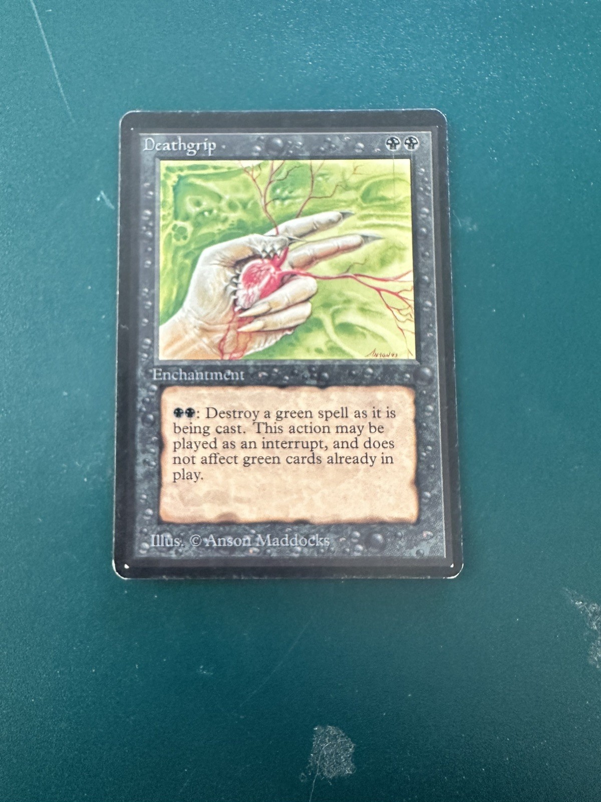 MtG Deathgrip: Beta NM/LP ACTUAL PHOTOS!