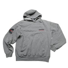 Vintage Nautica Competition Hoodie Sweatshirt Womens M Gray Fleece Pullover