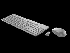 Hewlett Packard T6L04AA Slim Wireless Keyboard Mouse USB RF