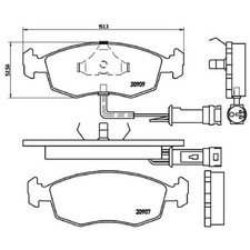 Brembo Bremsbelagsatz Bremsklötze vorne 1659936 1659937 5020818 | 20951874