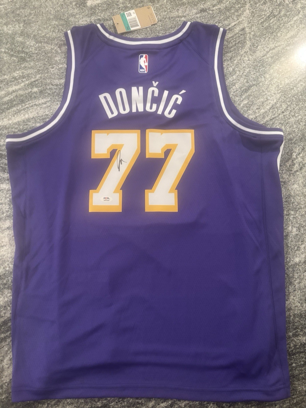 Luka Doncic Signed Autographed Los Angeles Lakers Jersey PSA/DNA COA SIZE XL
