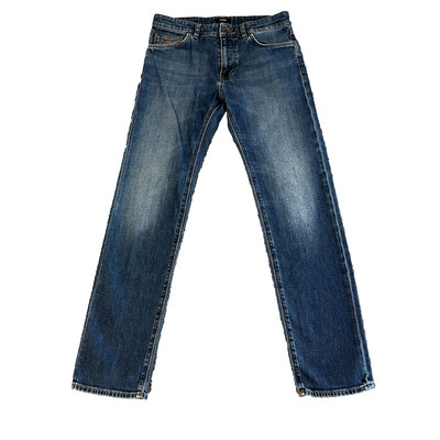 Hugo Boss Herren Jeans Regular Straight Leg Stretch Hellblau Maine W30 L32
