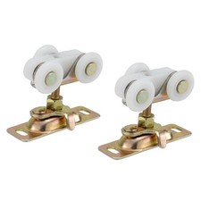 RecPro 2 Pack Pocket Door Rollers  3 Nylon Wheels, Adjustable, 200lb