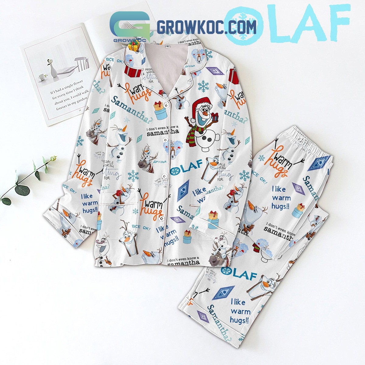 Olaf Disney Frozen Warm Hugs Pajama Set for Kids