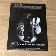 GRAM44 MAGAZINE ADVERT 11X8 TDL ELECTRONICS: STUDIO 0.5 SPEAKER