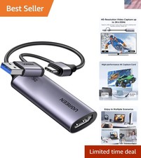 2K 30Hz  1080P 60FPS Video Capture Card - USB 3.0 A and USB-C Compatible