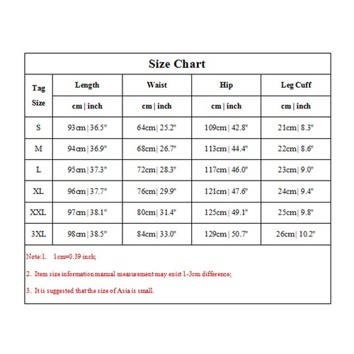 Men's Casual Hip Hop Pants Trousers Cargo Joggers Streetwear Fashion Pants ` - Picture 2 of 15
