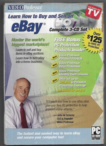 Video Professor: Learn To Buy & Sell on EBAY Complete 3-CD-ROM Software Set Box!
