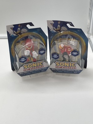 Sonic The Hedgehog Mini Figures Dr. Eggman & Knuckles With 2 Collector Cards Ea.
