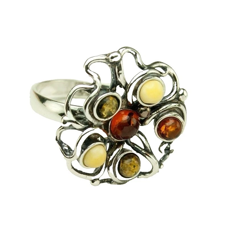 9 Ring Amber Fashion Rings