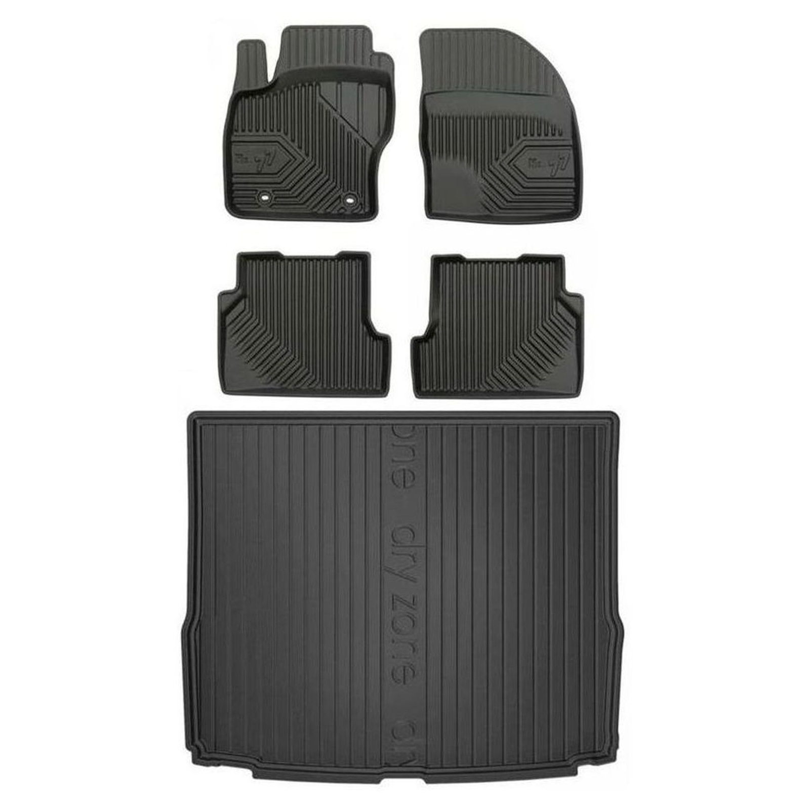 Frogum TPE Tapis De Sol+Coffre Jeu idéal pour sorties famille et chiens Ford Focus II 2004-2011