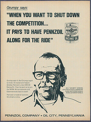 1976 Gumout Bill Grumpy Jenkins Chevrolet Chevy Monza Pro Stock Print Ad.