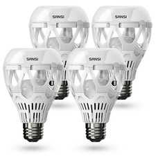 4 Pack LED Light Bulbs 22W 200W Equiva 5000K A21 3000LM E26 Light Bulbs SANSI
