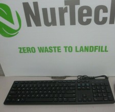 Lot of 6 Dell Black Wired USB Keyboard CN-0RKR0N
