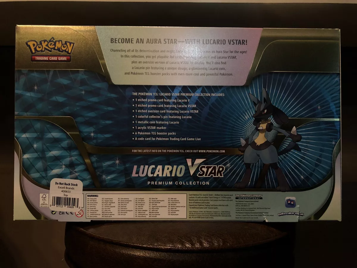  Pokemon TCG: Lucario VSTAR Premium Collection : Toys & Games