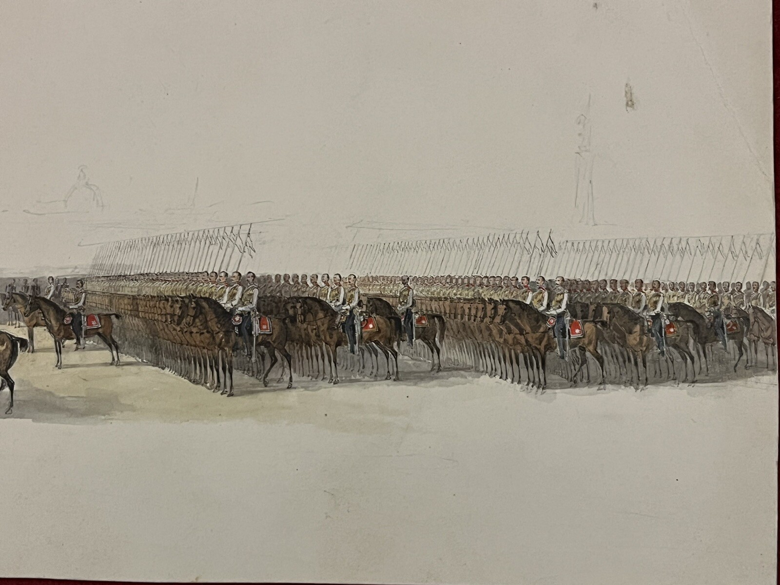 Antique drawing, unfinished, Similar To Sam Henry  Alken’s Work  Unkown Artist