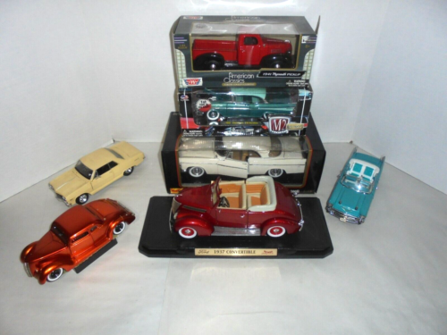 MAISTO,CROWN & MORE 56/57 CHEVYS HOT RODS,NOVA AND MORE DIECAST CAR & TRUCK LOT - 第 1/5 張圖片