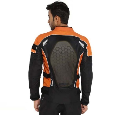 ROYAL ENFIELD "STREETWIND PRO RIDING JACKET" ORANGE - Picture 5 of 11