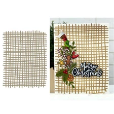 Metal Cutting Dies Mesh Grid Background Scrapbook Stencil Embossing Paper Crafts