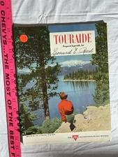 1949 Conoco Touraide Travel Guide Maps Spiral Bound Map Vtg Denver Philadelphia