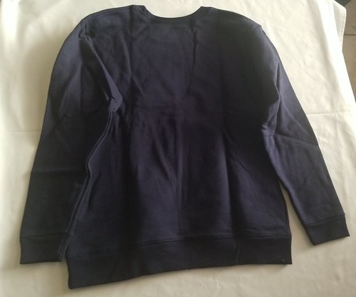 Hanes Boy's Soft Sweats Sweatshirt Blue Navy "Football" Size L (10-12) - Picture 10 of 13