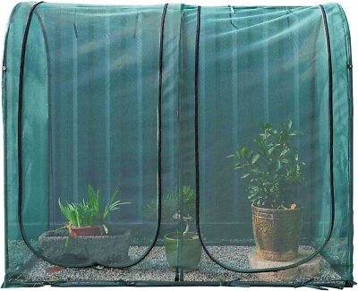 Poray Large Tunnel 73''x37''x61''Plant Netting Cover5FT Tall Crop Cage Tomato...