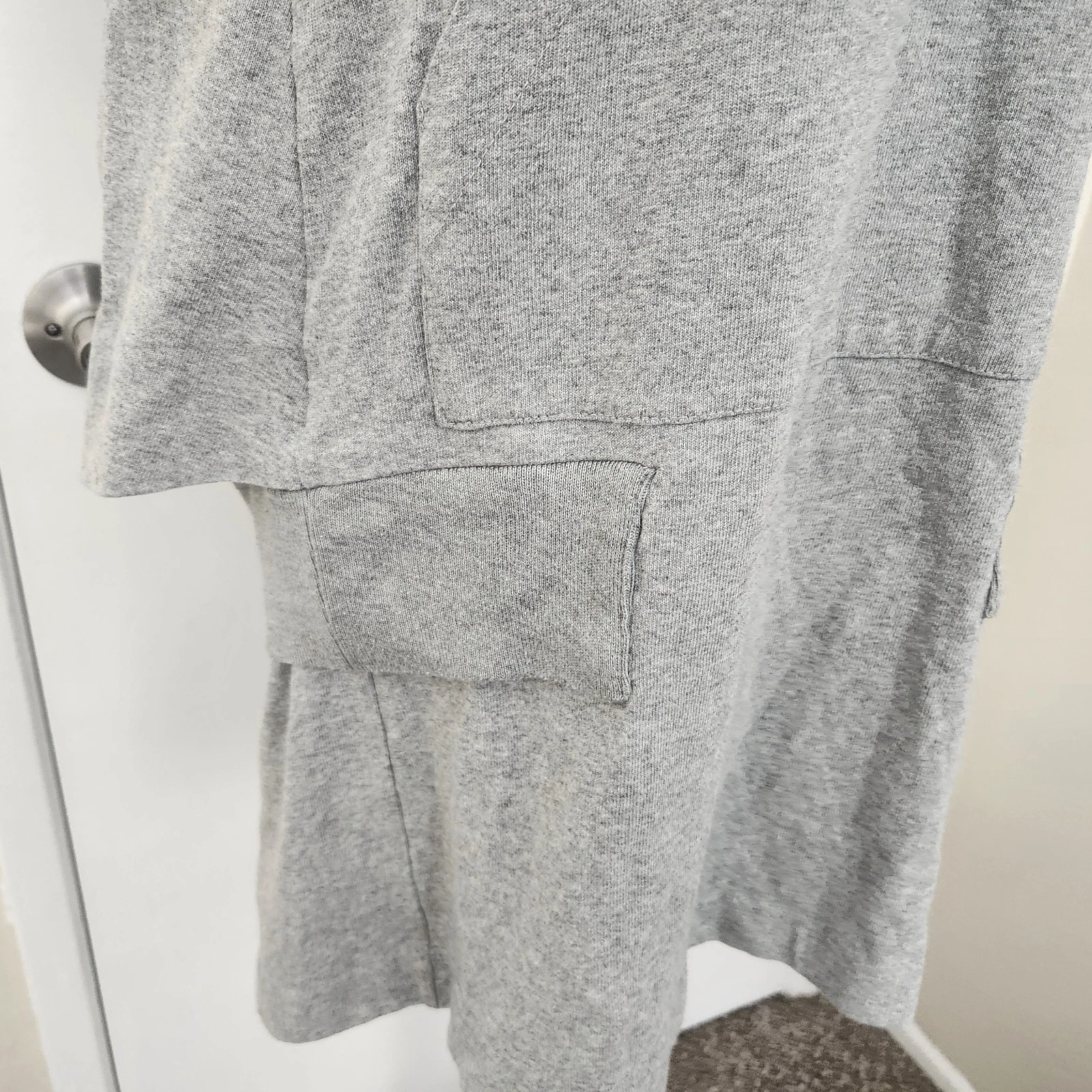 sacai FELPA CON CAPPUCCIO ABITO a strati pezzo unico cotone donna taglia 1 US 6 felpa con cappuccio