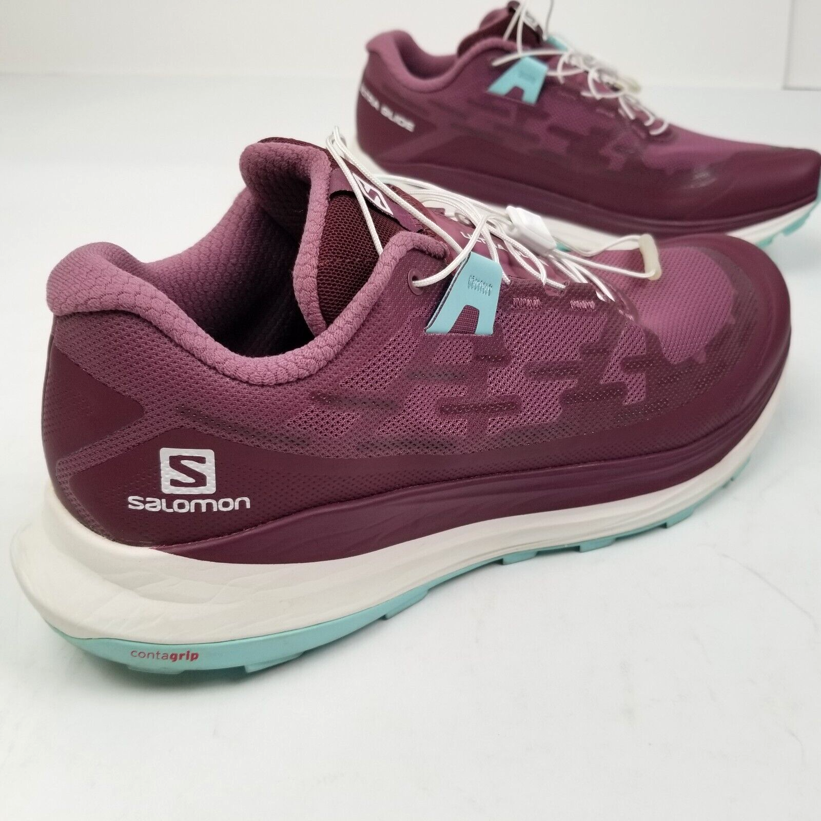 Salomon scarpe da trekking donna 10 ultra scivolose viola bianco contagrip esterno