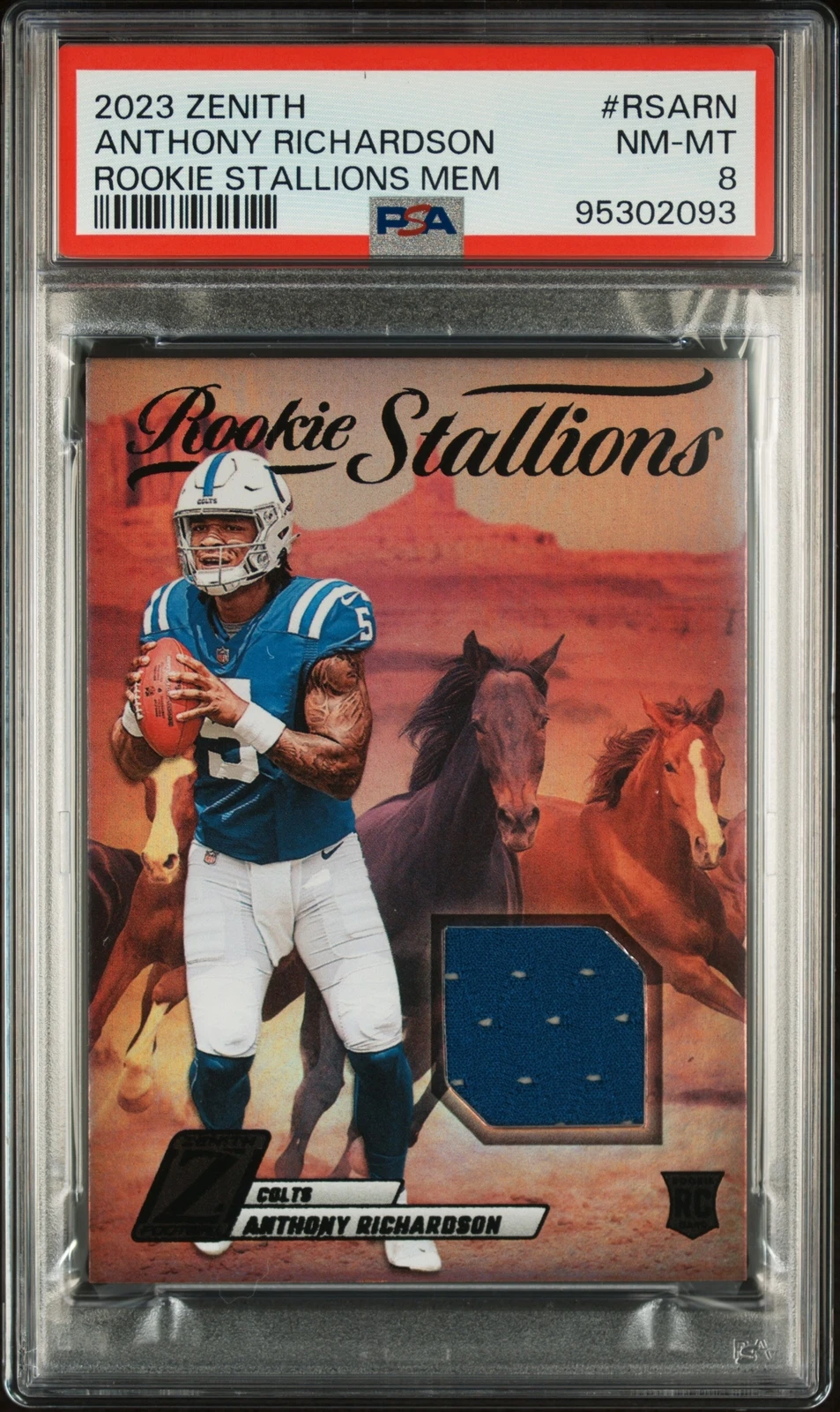 Anthony Richardson Panini Zenith Rookie Stallions Memorabilia #RSARN Base