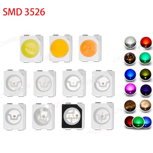 100 piezas SMD 0402 0603 0805 1206 3528 2835 5050 5730 LED diodos RGB 5 KIT luz - Imagen 7 de 9