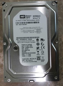 Western Digital WD2500AAJS 250GB 7.2K 3G 8MB 3.5in SATA Hard Drive ...