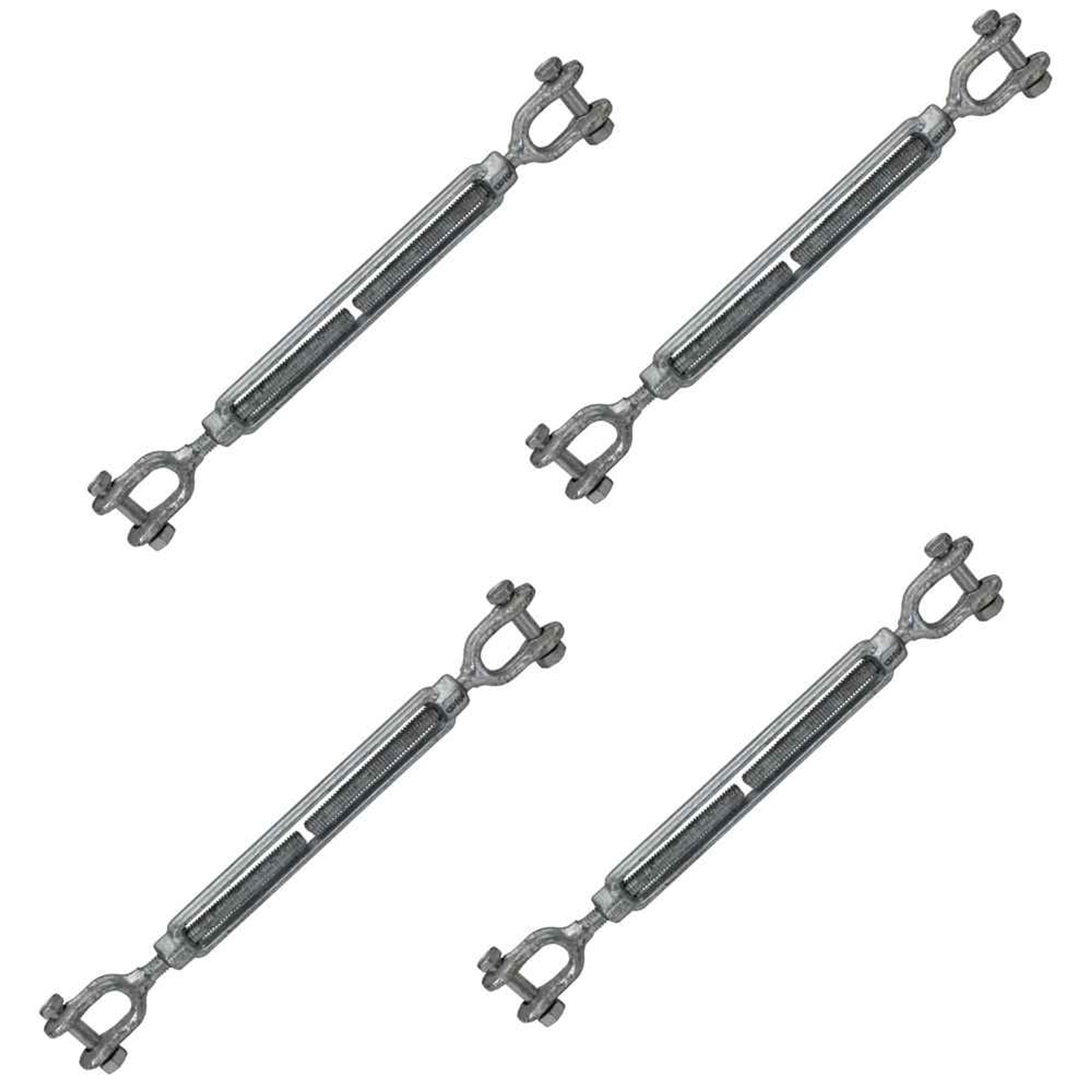 US Cargo Control 3/8 Inch x 6 Inches Galvanized Jaw and Jaw Turnbuckles