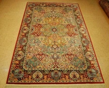  MINT AUTHENTIC AMERICAN KARASTAN MULTICOLORED RUG 5' 9" X 9' PERSIPAN PANEL#790